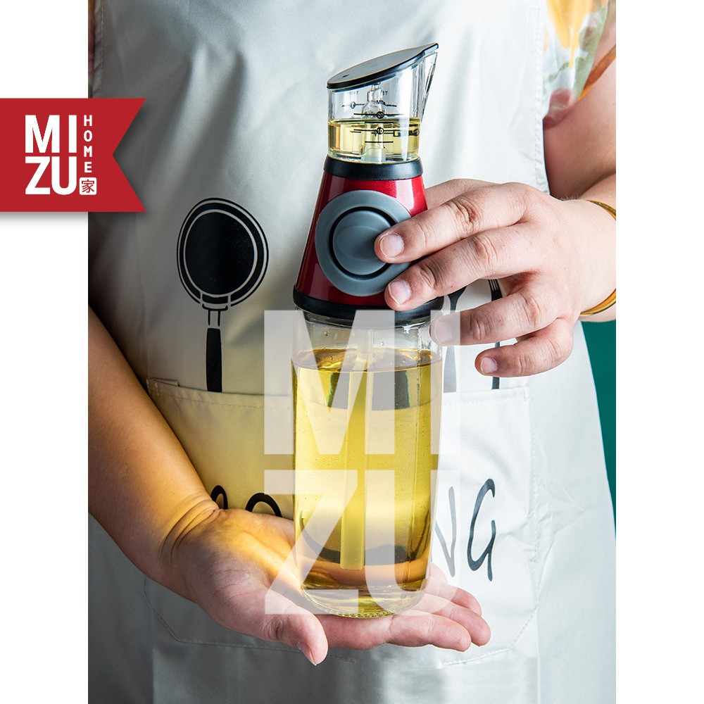 MIZU OLPRESSE 500ML Botol Minyak Goreng Takaran Pompa Vinegar Oil Dispenser-1