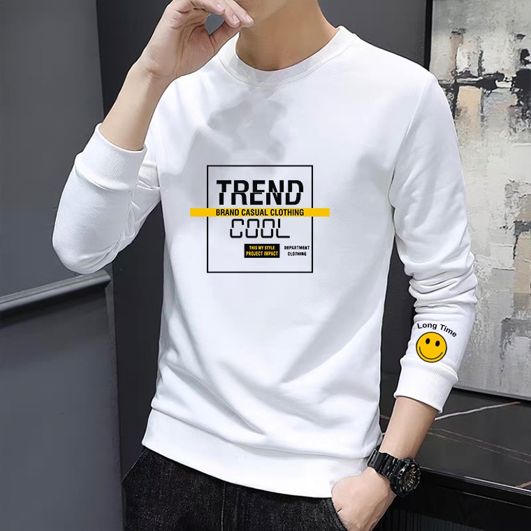 Lilipop.id Baju Trend Cool Pria Atasan Lengan Panjang Kaos Tshirt Basic long sleeve