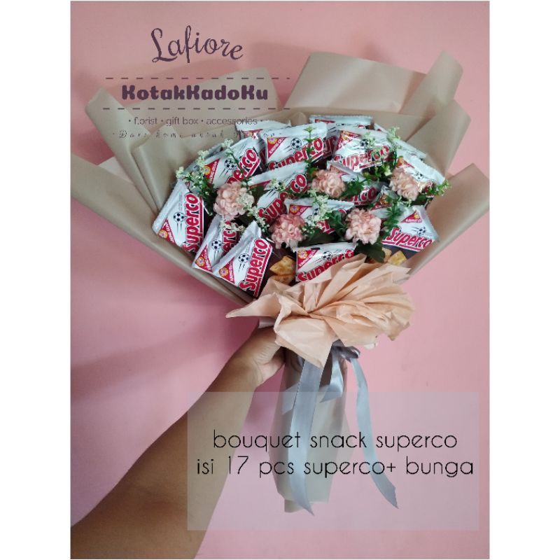 

Hand bouquet snack+money!!