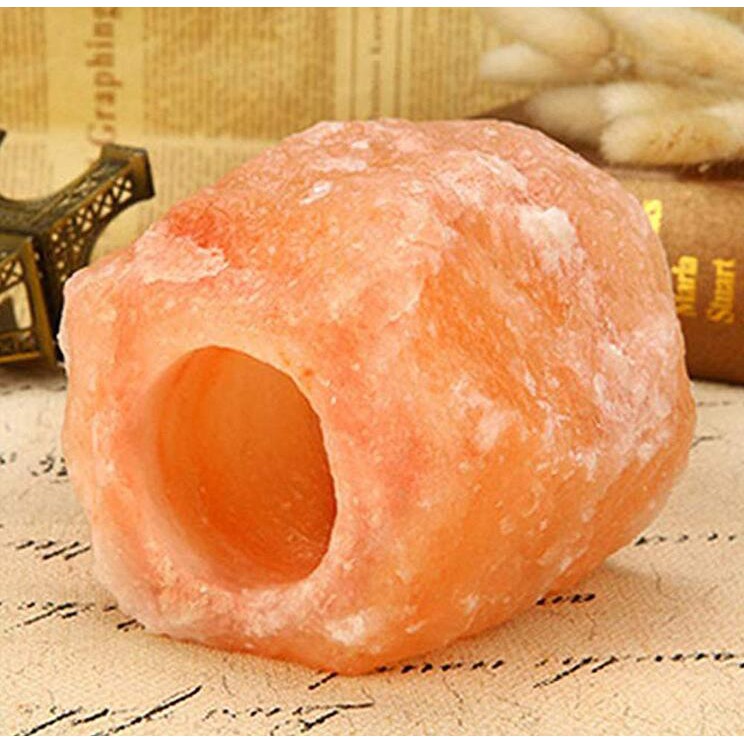 Nature Concept Natural Himalayan Salt Candle Holder Tempat Lilin Terapi Garam Himalaya