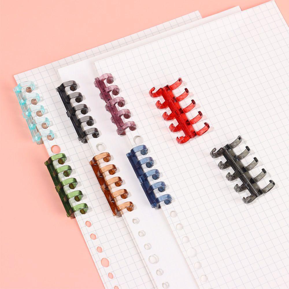 Klip Binder Nanas DIY Stationery Notepad Isi Ulang 5lubang Notebook Binding Hoops