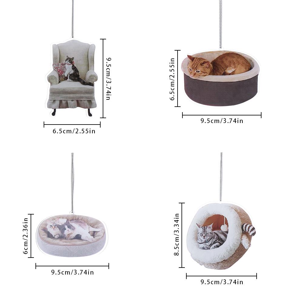 Suyo Liontin Mobil Fashion Lucu Kreatif Kucing Gantungan Kunci