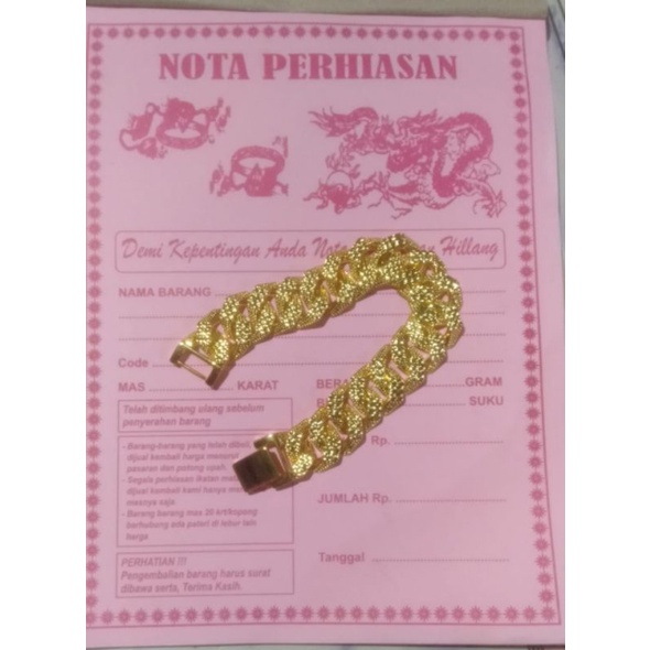 emas mudah gelang tangan viral wanita