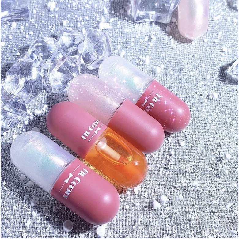 FIT COLORS Pelembab Bibir Capsule Gel Lip Gloss Moisturising Lips XX046