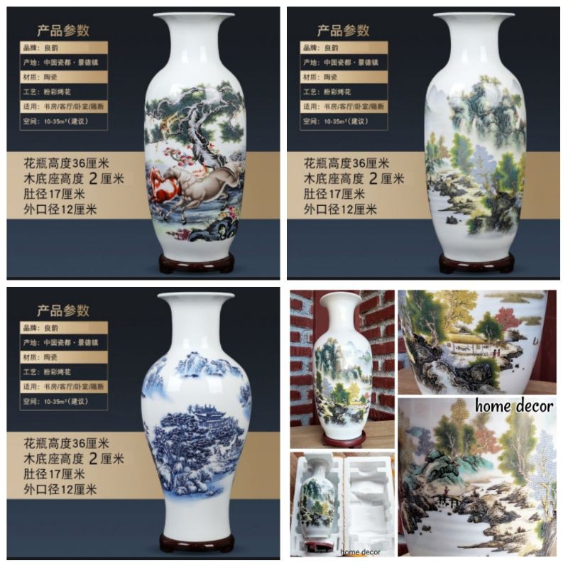 Pajangan keramik impor patung pajangan / guci keramik / vas keramik