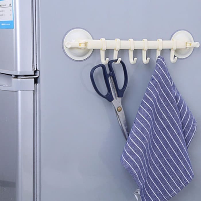 FREE 1 PCS Hanger hook dapur kamar mandi Gantungan baju kain pel