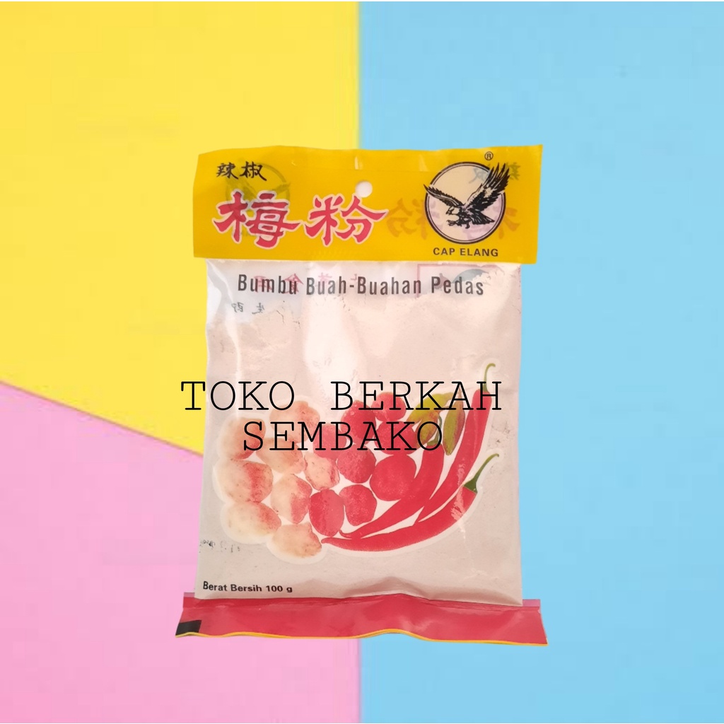 

Bumbu buah pedas cap elang 100gr /garam penyedap buah - Sachet