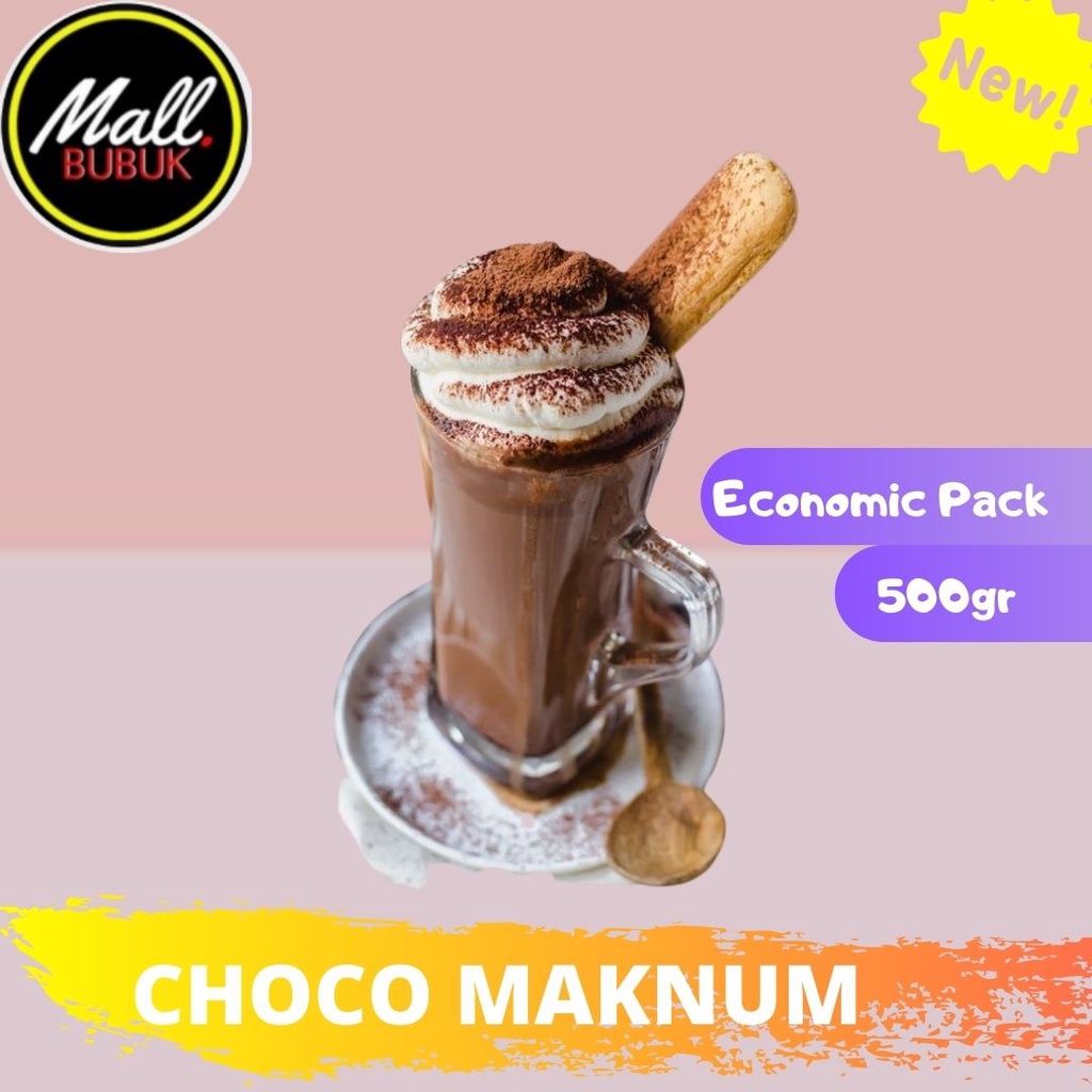 

500 GRAM - Bubuk CHOCO MAkNUM 500gr - Bubuk Minuman CHOCO MAKNUM 500gr - CHOCO MAKNUM Powder 500gr