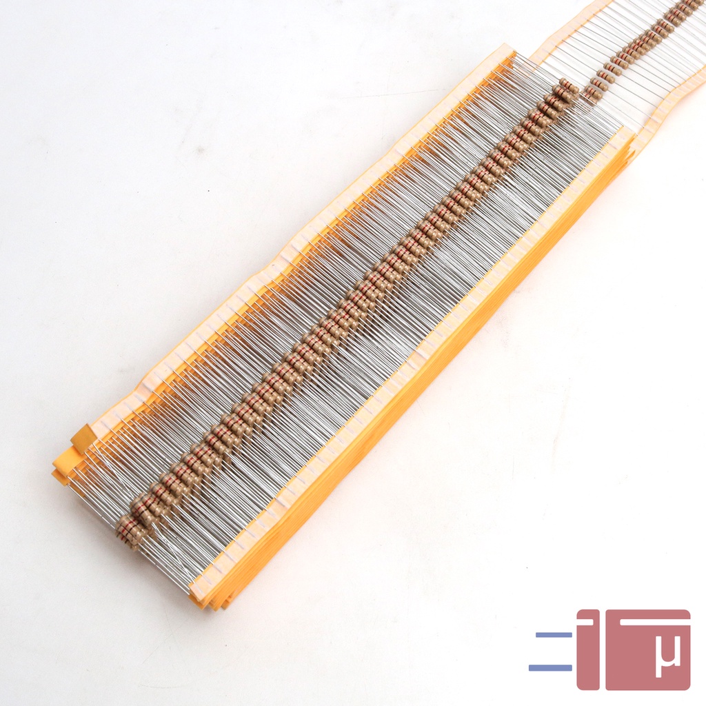 X10 Resistor 820R 820Ohm 1/2W Karbon 5% Taiwan Kaki Tembaga