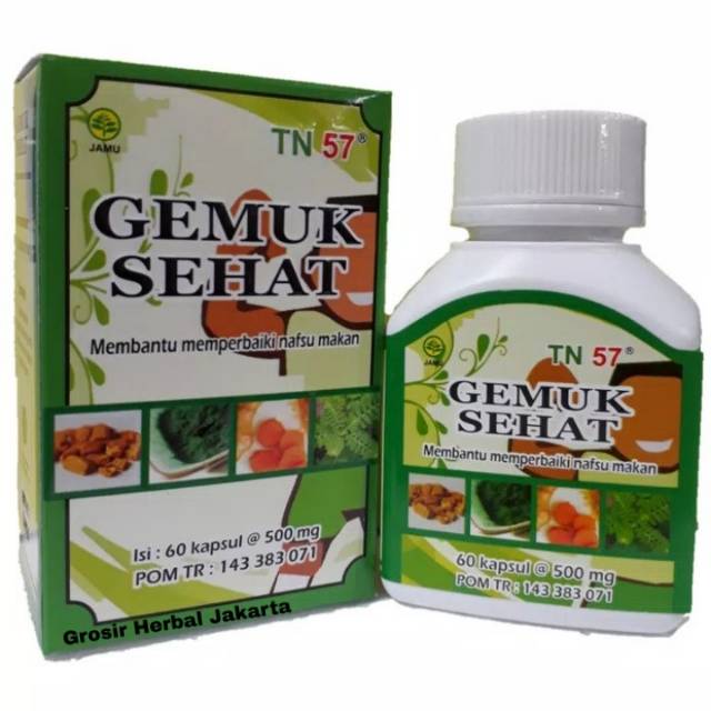 Kapsul Gemuk Sehat Isi 60 Kapsul Herbal Gemuk