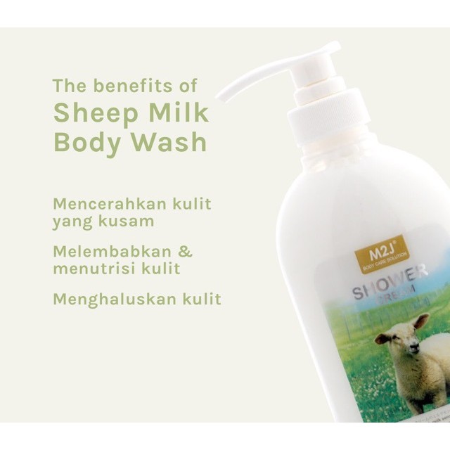 M2J Body Wash Goat Milk 1000gr / M2J Shower Cream