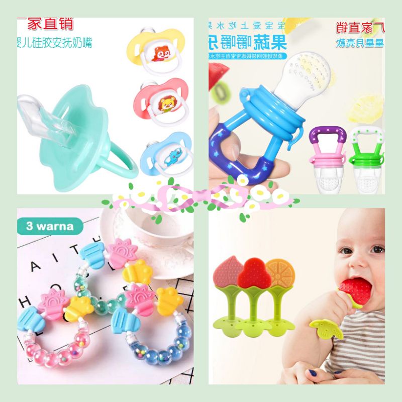 GIGITAN BAYI/BABY0 TOOTH TEEATHER BUAH/GIGITAN BAYI AMAN SILICON MAINAN BAYI/GIGITAN BAYI BUNYI KREN