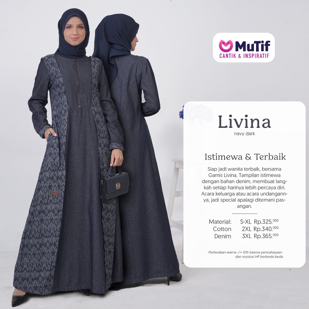 Sarimbit Dewasa MUTIF Couple Denim LIVINA & RAIZE  Terbaru