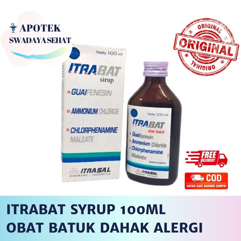 ITRABAT Syrup 100 ML - Obat Batuk Dahak dan Alergi Sirup