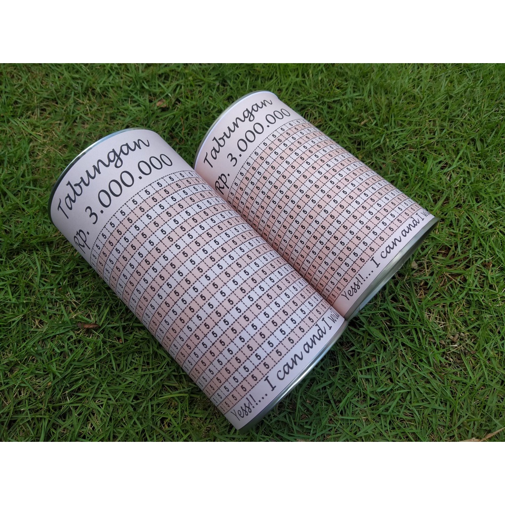 Celengan Target Tabungan viral tiktok (3juta 5k peach)