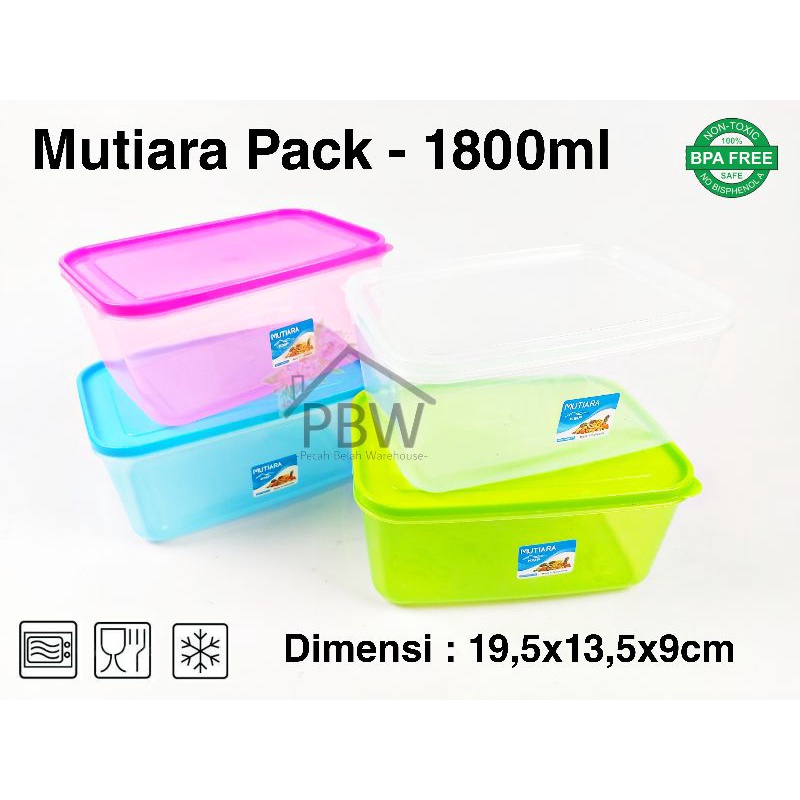 Mutiara Pack 1800ml KMP / Food Container / Varia Pack