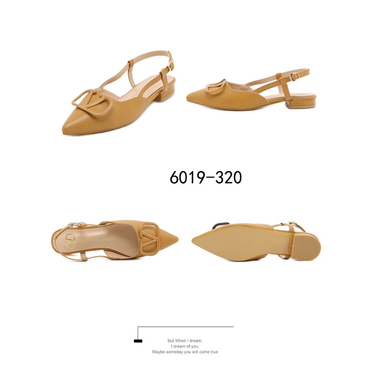 V Logo Slingback Ballet Flats 6019-320