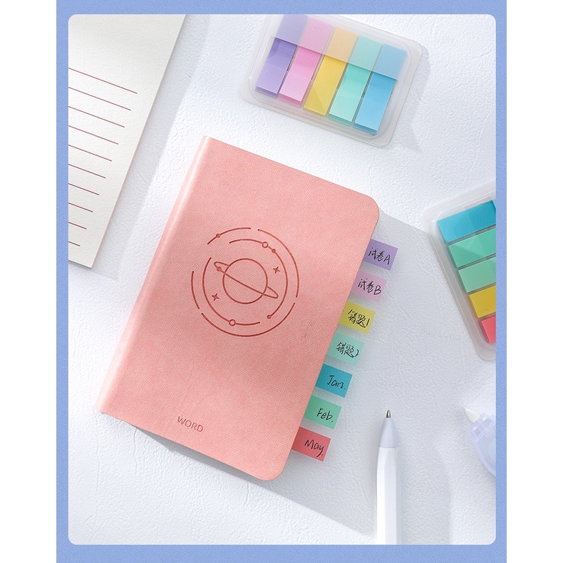 100 Lembar / Pack Stiker Memo Pad Warna-Warni Dengan Perekat Untuk Kantor / Sekolah