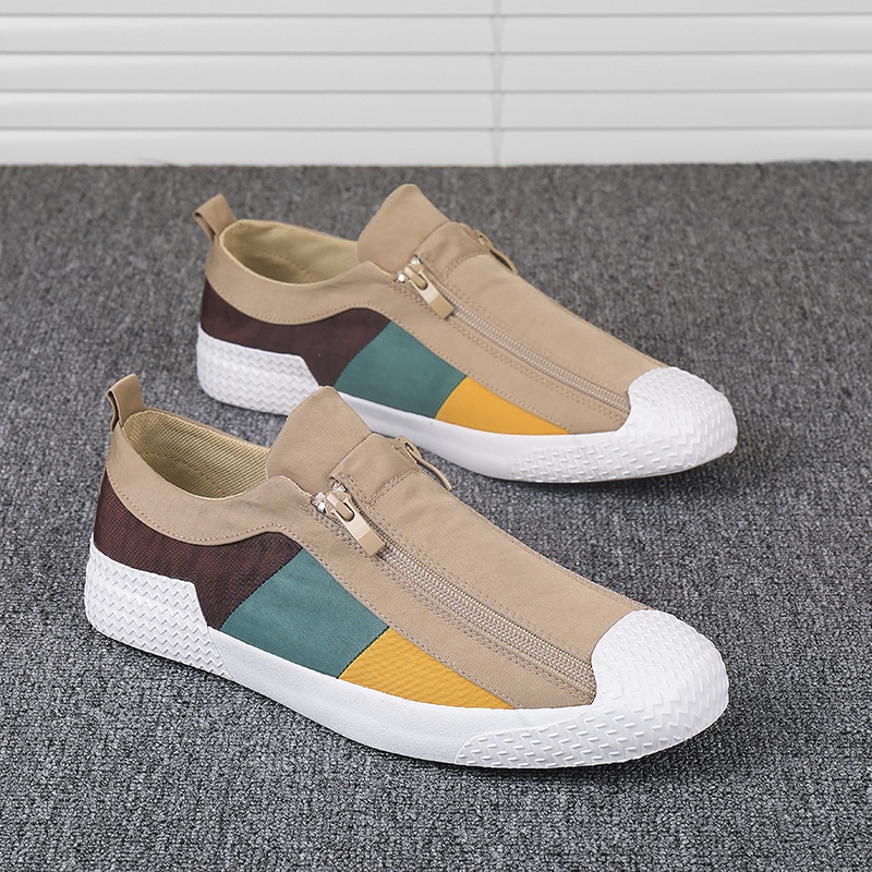 COD Sepatu Pantofel Pria Kanvas Pantofel Kerja Santai Semi Formal Kuliah Handmade Sepatu Slip On Tanpa Tali Kantor 158