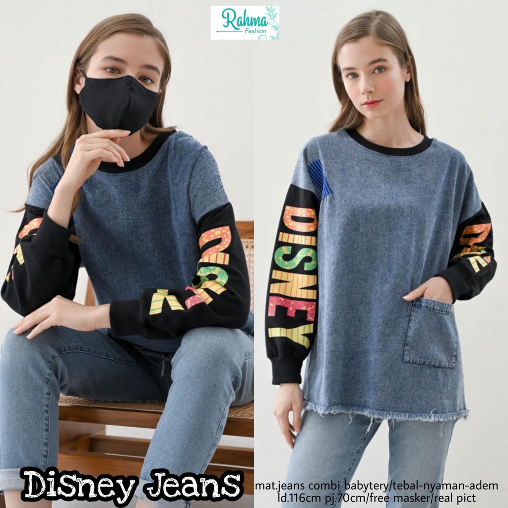 Disne Jeans/Baju Atasan Wanita/Blouse Wanita/Kaos