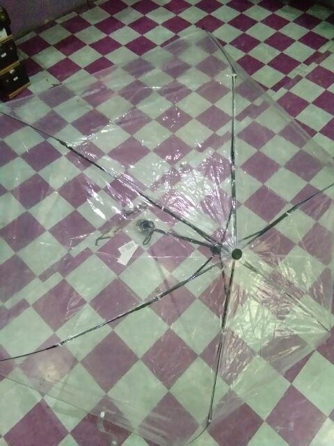 Payung Transparan / Payung Lipat 3 / Polos  / Jktumbrella - 3300