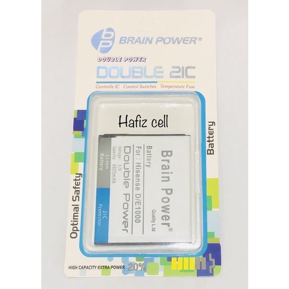 Battery batre Andromax Hisense D - E1000 Brain power