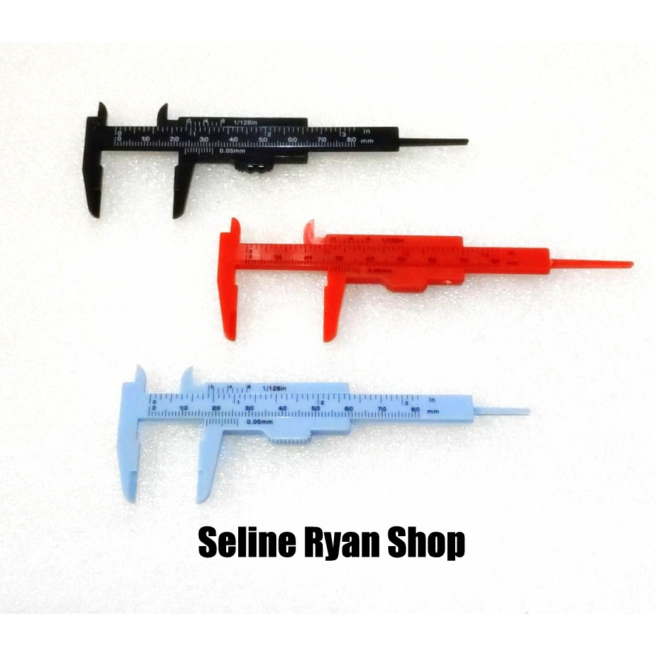 

Sketmat / Sigmat / Jangka Sorong Caliper Plastik Manual Mini 80mm x 0.05mm x 3"x 1/128" MINI