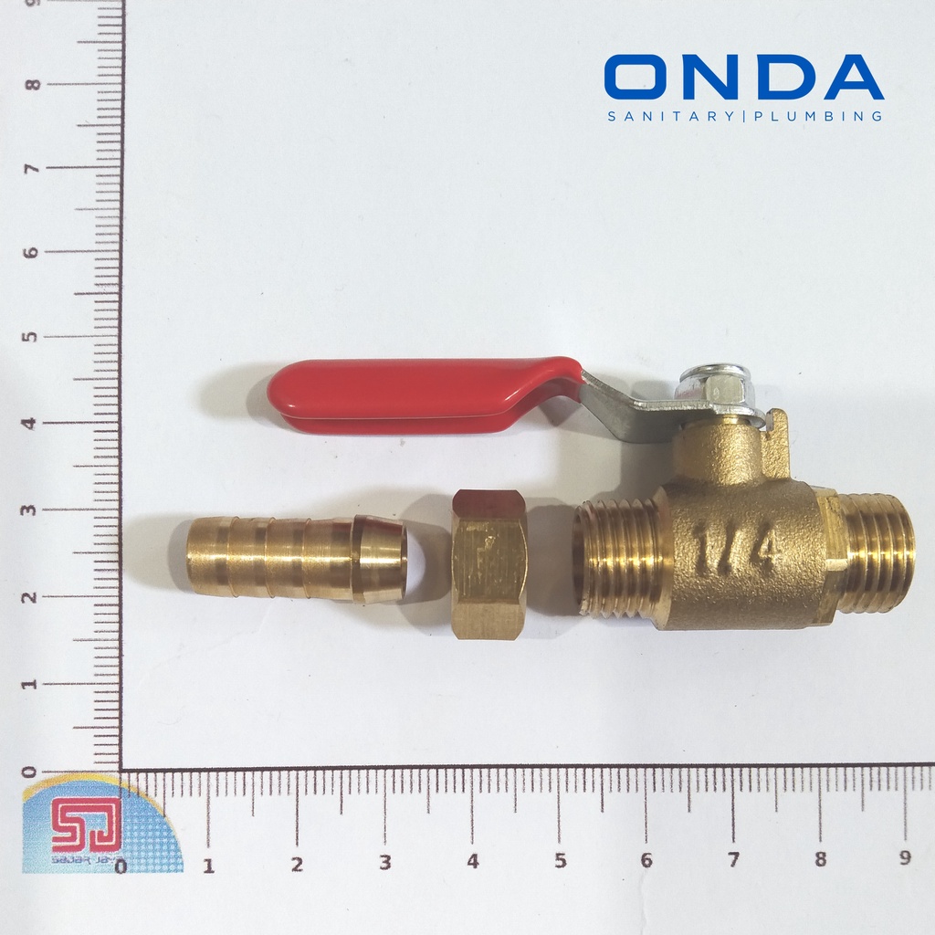 ONDA Ball Valve Compressor 1/4&quot; Katup Keran Ball Valve Kompresor