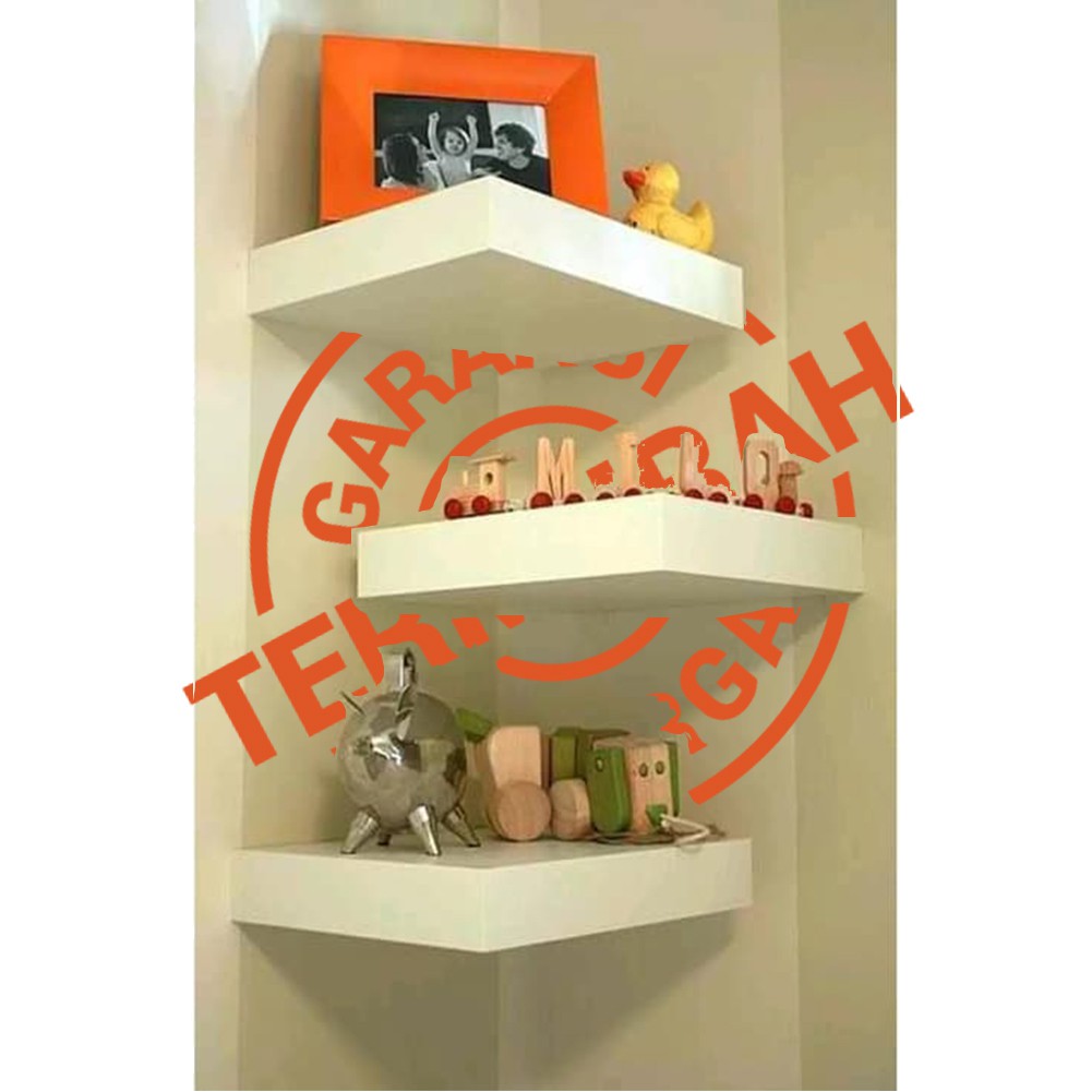 RAK DINDING IKEA LAIVA DAN IKEA EKBY STODIS/Rak dinding Tempel Minimalis Rak Sudut pojok MURA