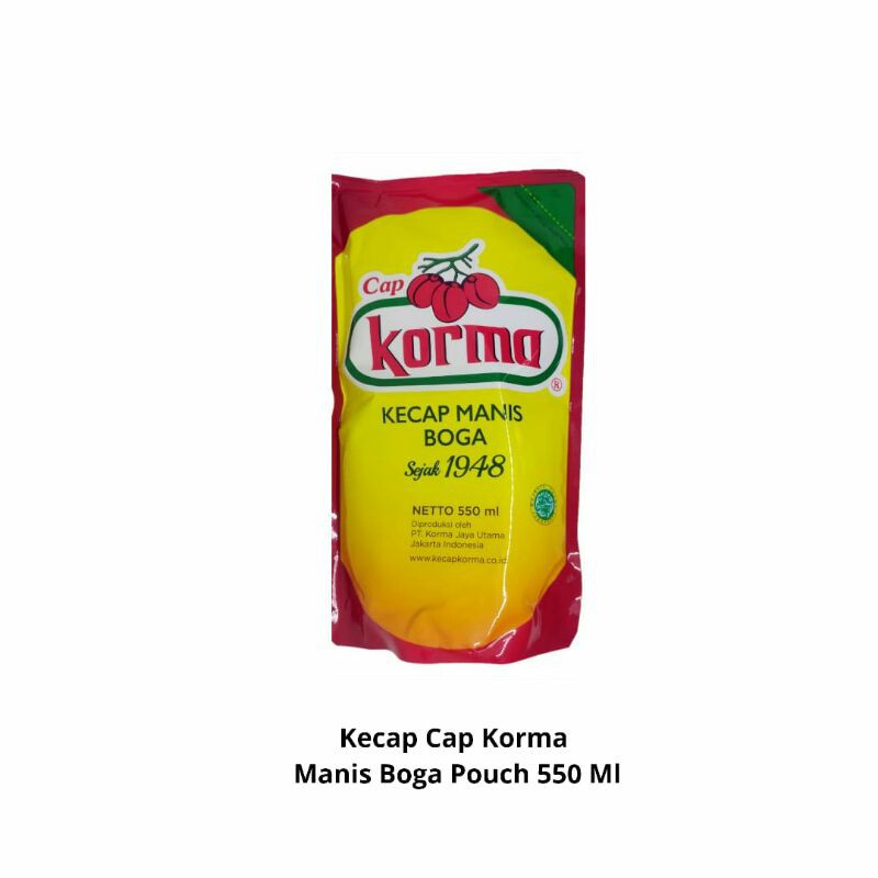 

Kecap Cap Korma - Manis Boga Pouch 550 Ml - Karton isi 12