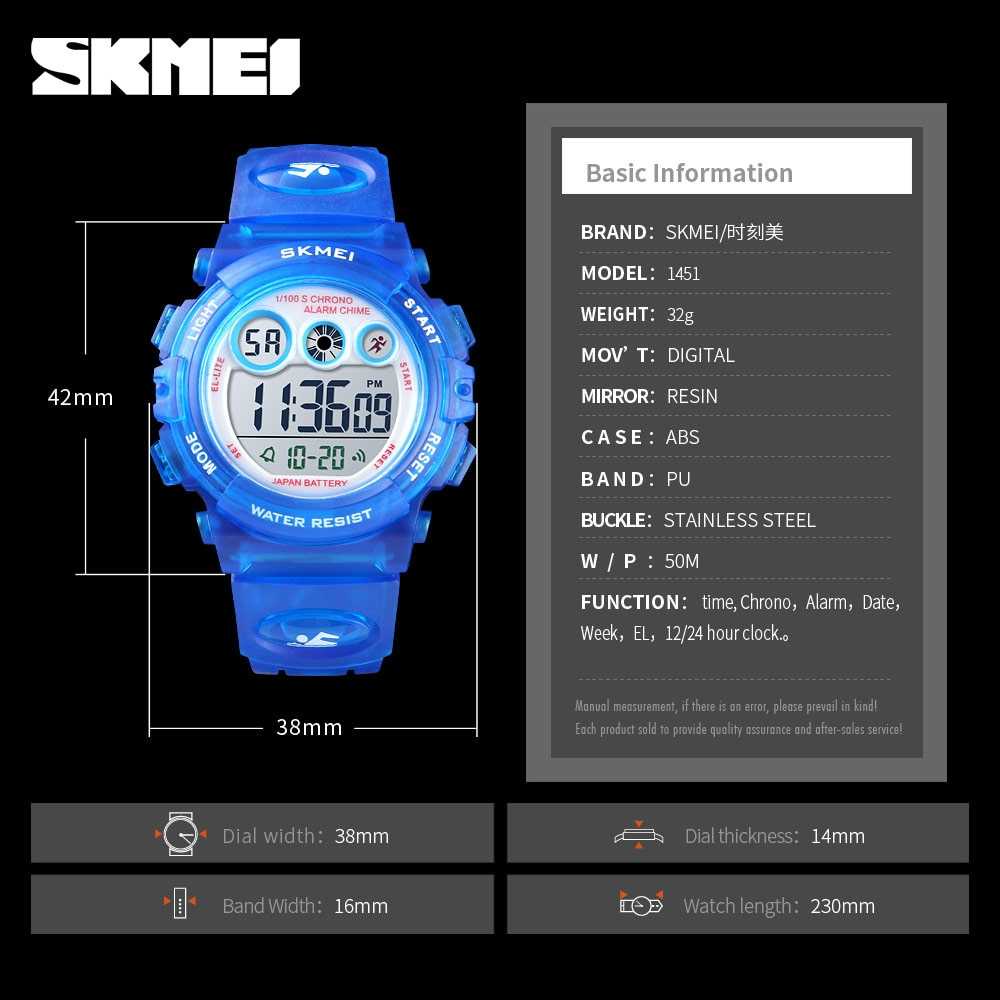 JAM TANGAN ANAK CEWE COWO DIGITAL BERMUTU BAGUS BUKAN MURAHAN KIDS FASHION ANAK LAKI LAKI PEREMPUAN / PRIA WANITA COUPLE / SKMEI Kids Jam Tangan Sporty Anak - 1451