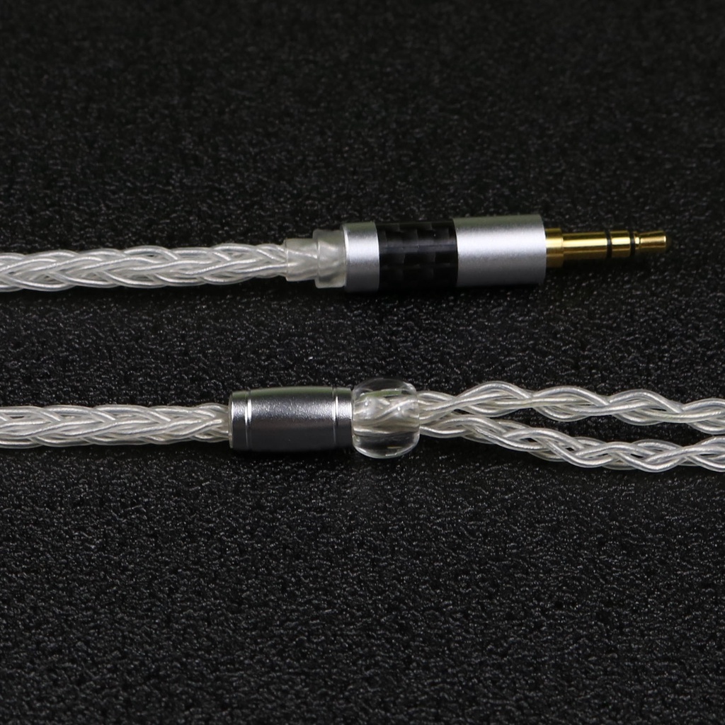 Girftu Kabel earphone 8 Strands 192 Cores 6N Tunggal Lapis Tembaga silver matte finish 0.78mmcx Konektor 3.5mm 4.4mm