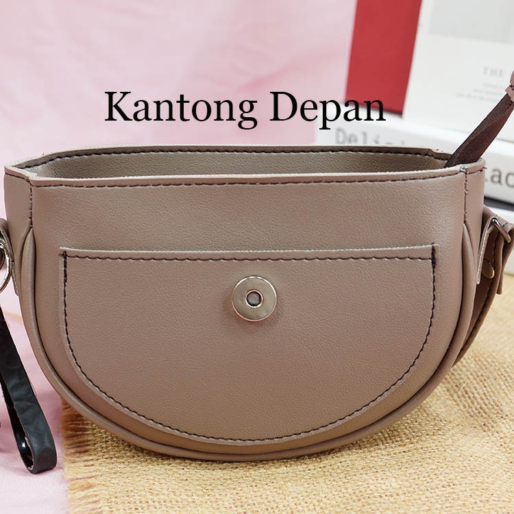 Tas Selempang Wanita Keren Kekinian Micro Oval Lidah Gawang Tas Slempang Kekinian