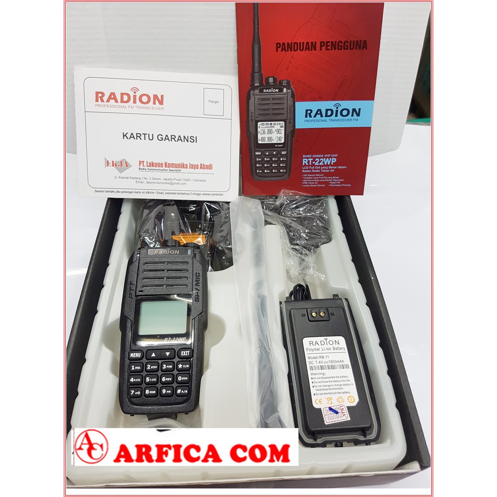 HT RADION RT 22WP RT22WP RT-22WP DUALBAND ORIGINAL GARANSI RESMI