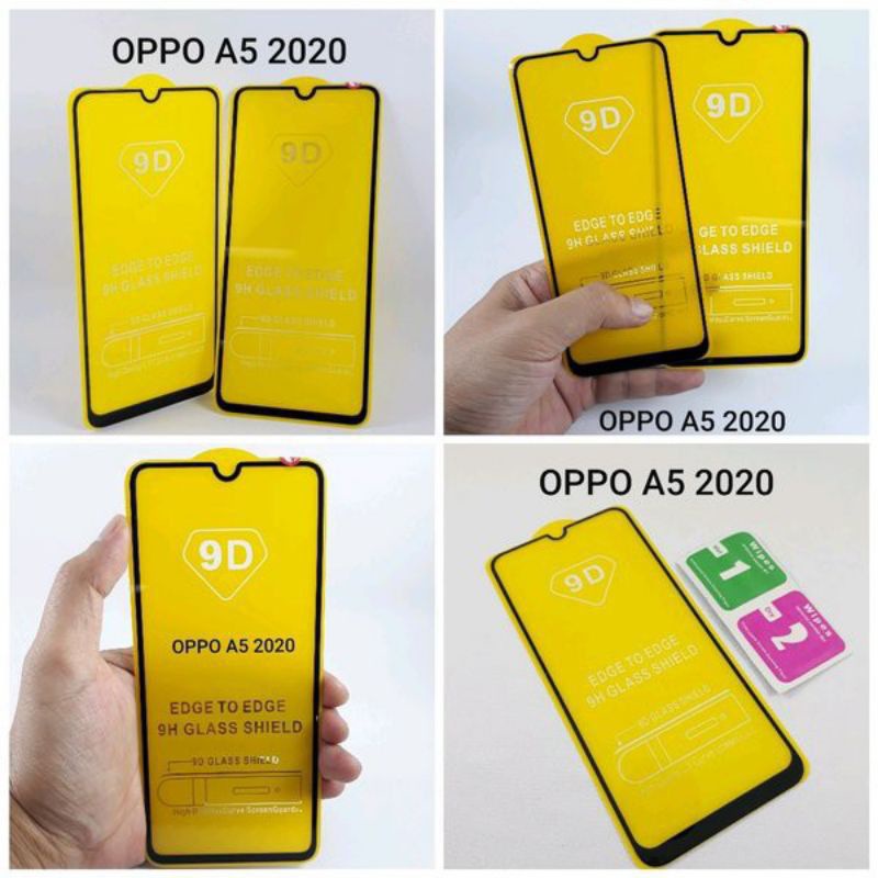 TEMPERED GLAS ANTI GORES FULL OPPO A5 2020 A9 2020 ORIGINAL