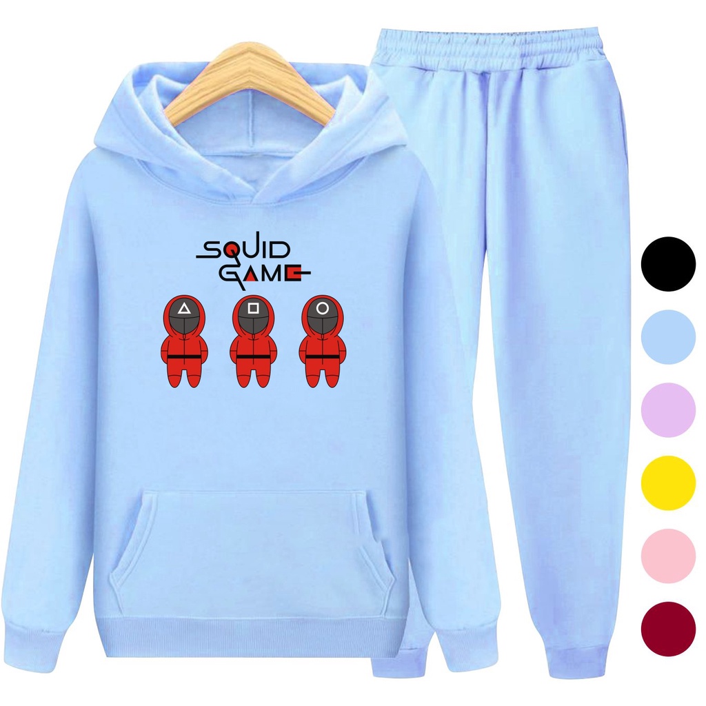 Setelan Sweater Anak + Celana Motif GAME 03 / Set Sweater Hoodie Anak Laki - Laki Perempuan Usia 3-15 Tahun