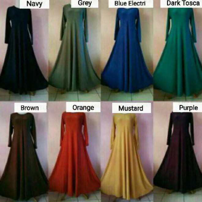 Z9N5 Gamis Polos Jersey / Gamis Polos Jersey Zoya / Gamis Premium Murah Bdpr