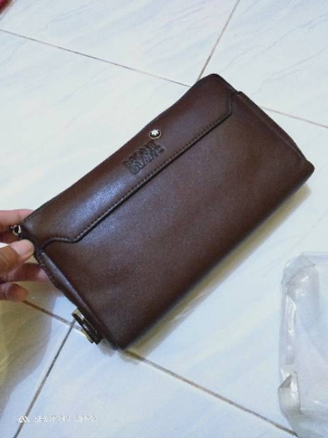 handbag clutch tas tangan bally MB pria wanita premium black