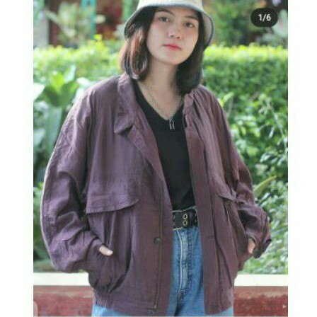 ELEMENT OF SIMPLE LIFE BURGUNDI JAKET