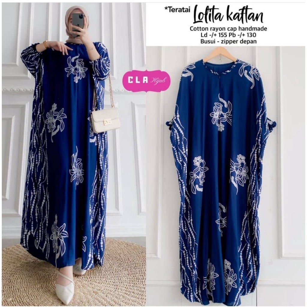 DASTER KAFTAN JUMBO LD 160 CM DASTER ARAB KELELAWAR LENGAN PANJANG PB 138 TIEDYE CAP BUSUI-8 kaftan cap