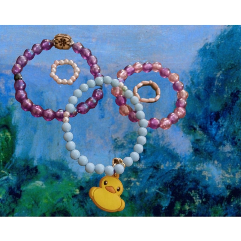 gelang manik dengan bandul lucu handmade