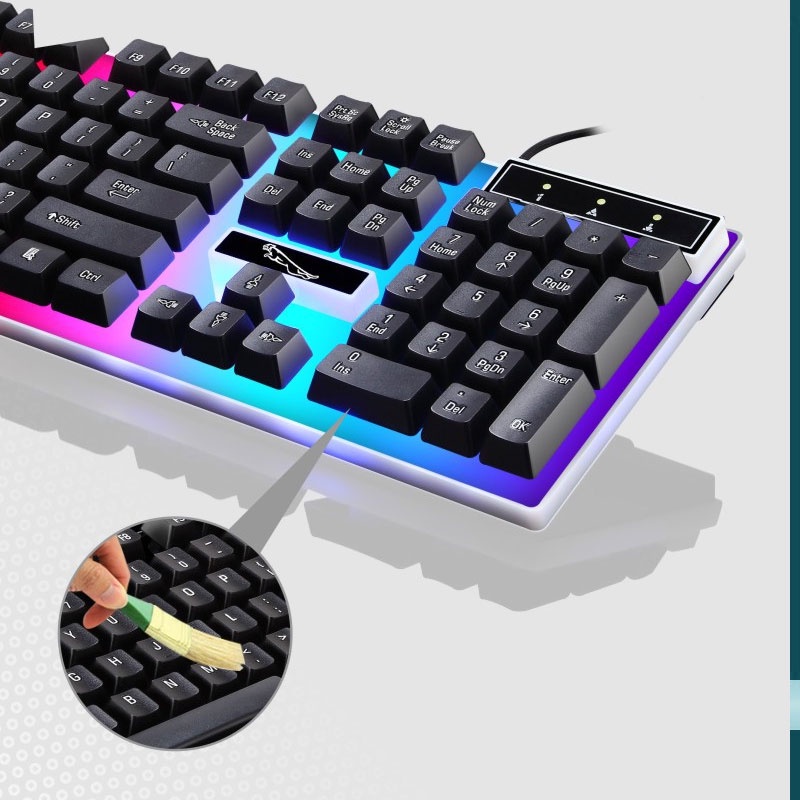 Paket Keyboard dan Mouse RGB Gaming/Set Gaming Mouse dan Keyboard USB Cable RGB keyboard gaming