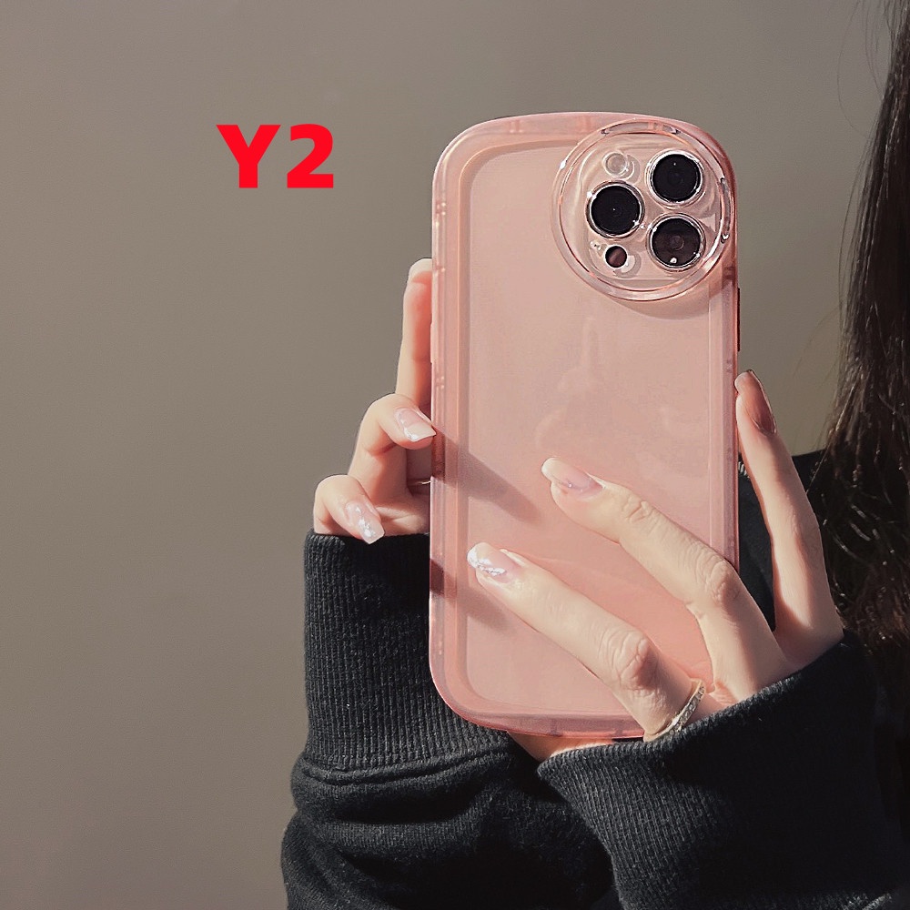 Casing Vivo Y20 Y11 Y15s Y21 2021 Y33S Y12 Y15 Y51 Y31 Y51A Y53s Y91 Y91C Y17 Y12i Y20i Y15A Y01 Y20S G Y21S Y33T Y21A Y21E Y21T T21A Y1S Airbag Macaron Color Case Soft TPU Cover