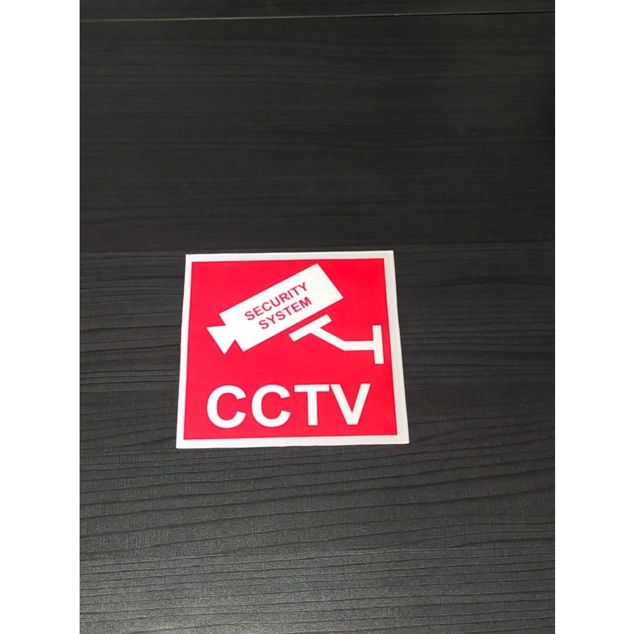 SIGN Stiker CCTV Sticker Area Ini Dalam Pengawasan CCTV 24 jam PANJANG