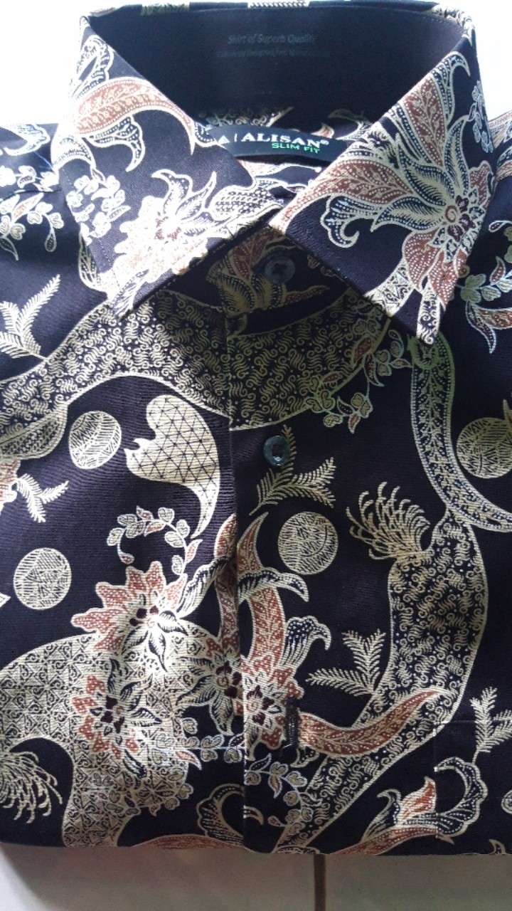 Kemeja Batik Alisan Printing Slimfit Lengan Panjang