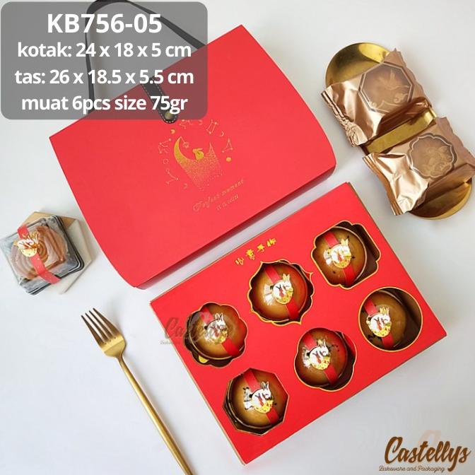 

```````] Kotak Dus Box Mooncake KB756-05 + Paper Bag Tas Kue Bulan Pia Kelinci