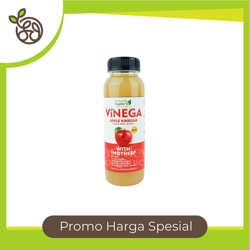 

DEHEALTH SUPPLIES VINEGA APPLE VINEGAR WITH MOTHER CUKA APEL ALAMI