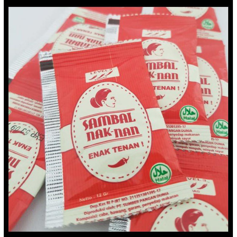 

Best Seller - Sambal Pedas Naknan Sachet 50Pcs/Pack