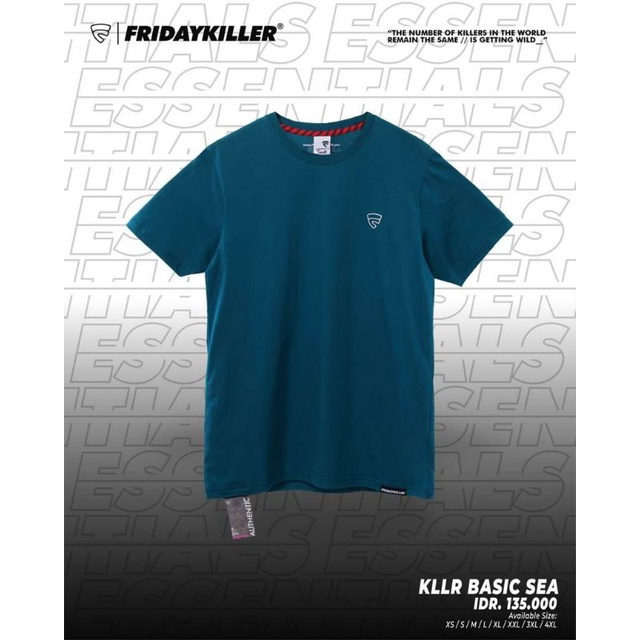 Kaos keren KLLR BASIC SEA by Fridaykiller origonal