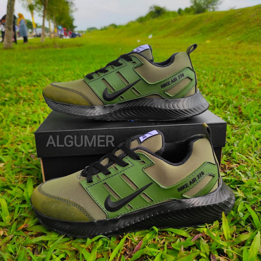 SEPATU PRIA DAN WANITA NIK AIR270 HIJAU ARMY   ,SEPATU SANTAI COUPLE , SEPATU OLAHRAGA , SEPATU KERJA, SEPATU SEKOLAH , SEPATU HITAM , SEPATU NAVY , SEPATU FULL BLACK , SEPATU LARI , SEPATU SENAM , SEPATU GOES , SEPATU GYM , SNEAKERS PRIA DAN WANITA